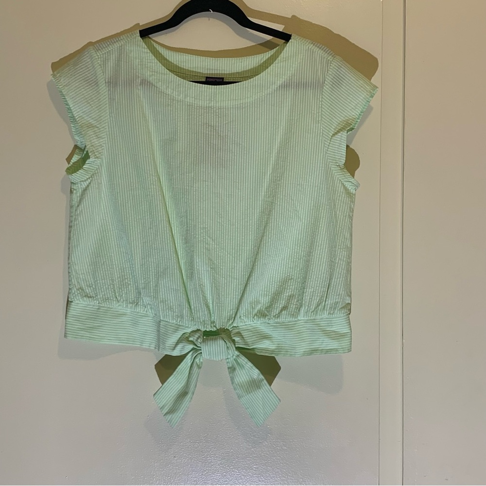 Women’s Patagonia NWT organic cotton seersucker top